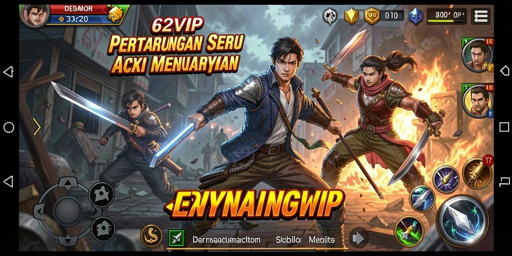 Tampilan gameplay Fighting yang menegangkan di 62VIP.