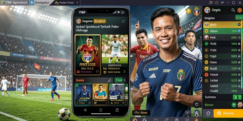 Tampilan gameplay Sportsbook yang menarik di aplikasi 77RP.