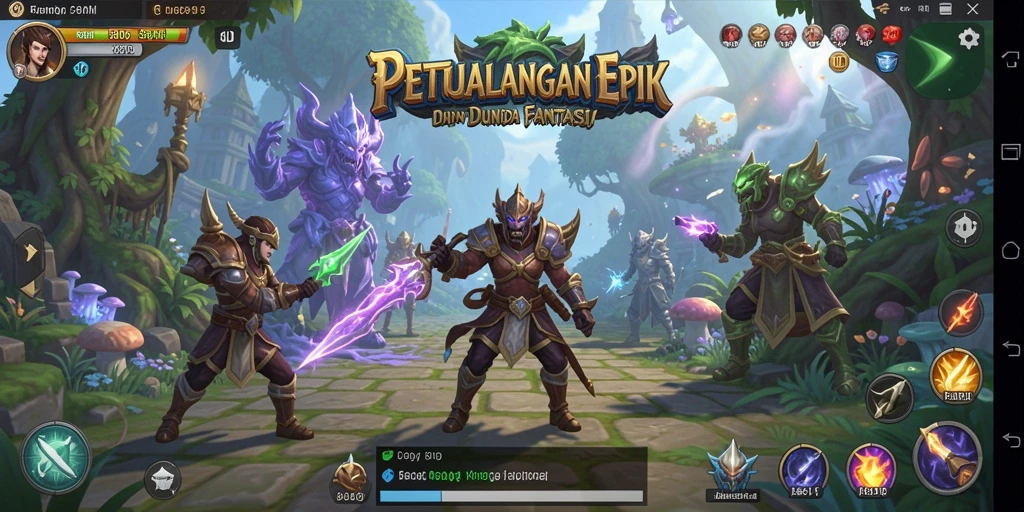 Tampilan gameplay RPG yang mendebarkan di 8ID.