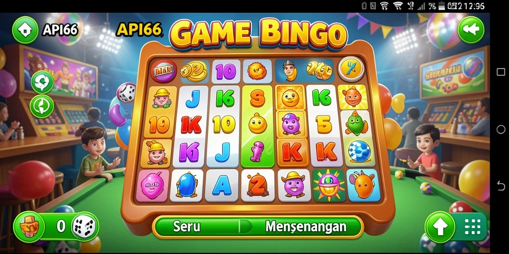 Tampilan gameplay menarik dari aplikasi API66 Bingo.