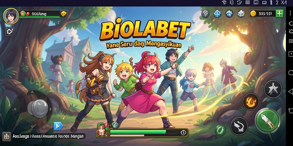 Tampilan gameplay seru dan karakter anime yang menarik.