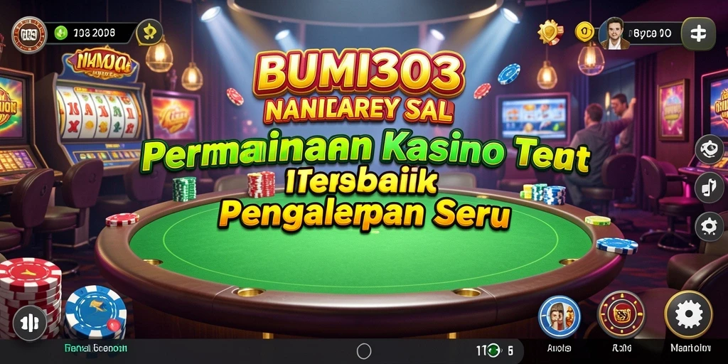 Tampilan menarik BUMI303 saat bermain di kasino virtual.