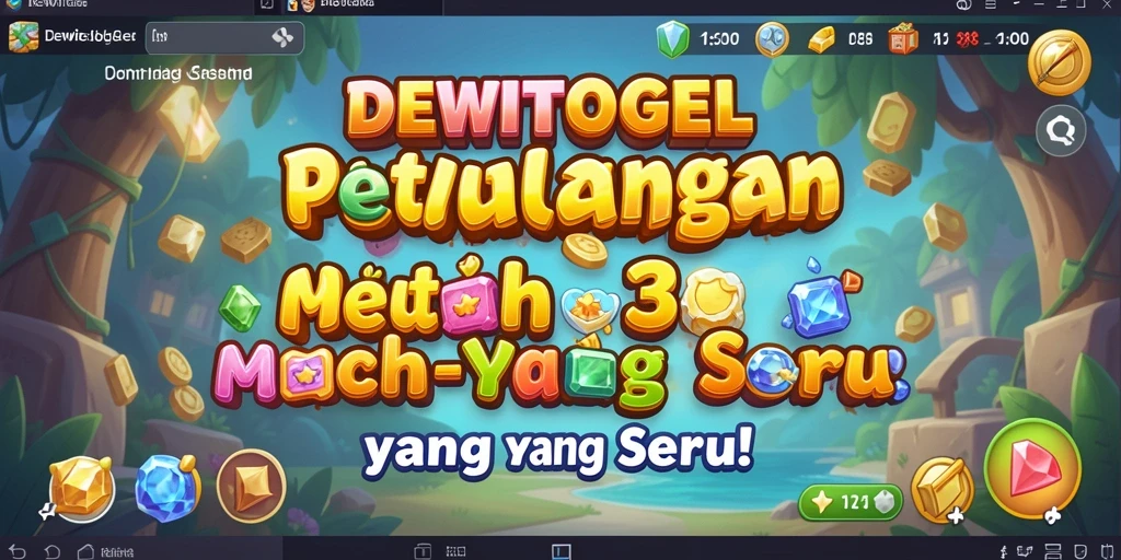 Screenshot gameplay DEWITOGEL dengan tingkat keseruan Match-3.