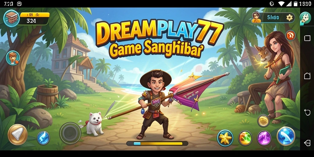 Screenshot utama DREAMPLAY77 menampilkan gameplay yang seru.