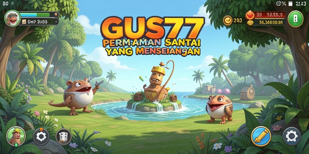 Tangkapan layar utama <strong>GUS77</strong> menunjukkan momen seru dari gameplay santai yang menyenangkan.
