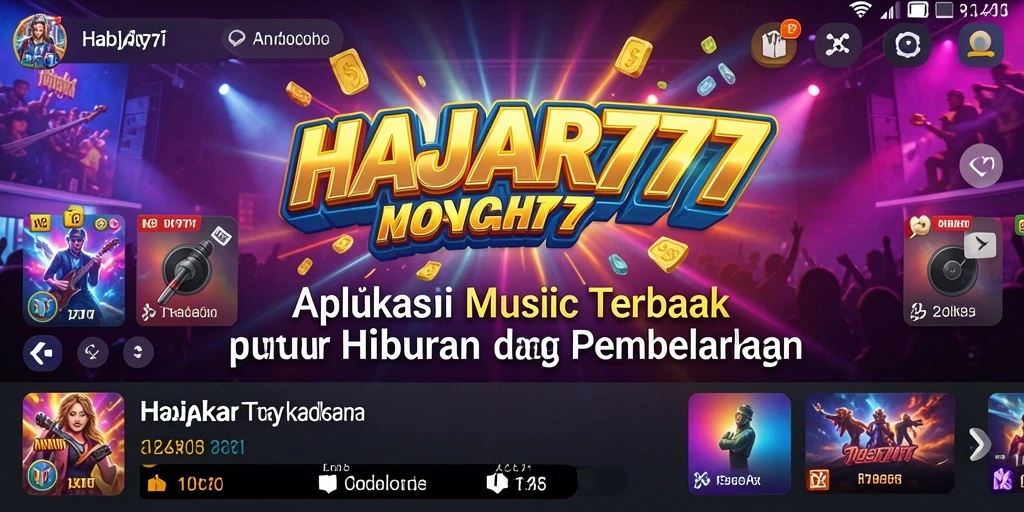 Screenshot gameplay HAJAR777 menampilkan pengalaman musik interaktif yang seru.