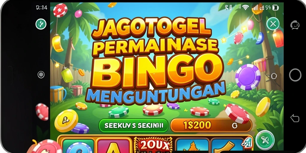 Tampilan gameplay seru dalam aplikasi Bingo JAGOTOGEL.