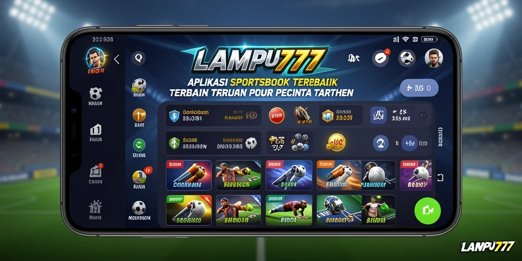 Screenshot utama LAMPU777 menampilkan tampilan antarmuka sportsbook yang menarik.