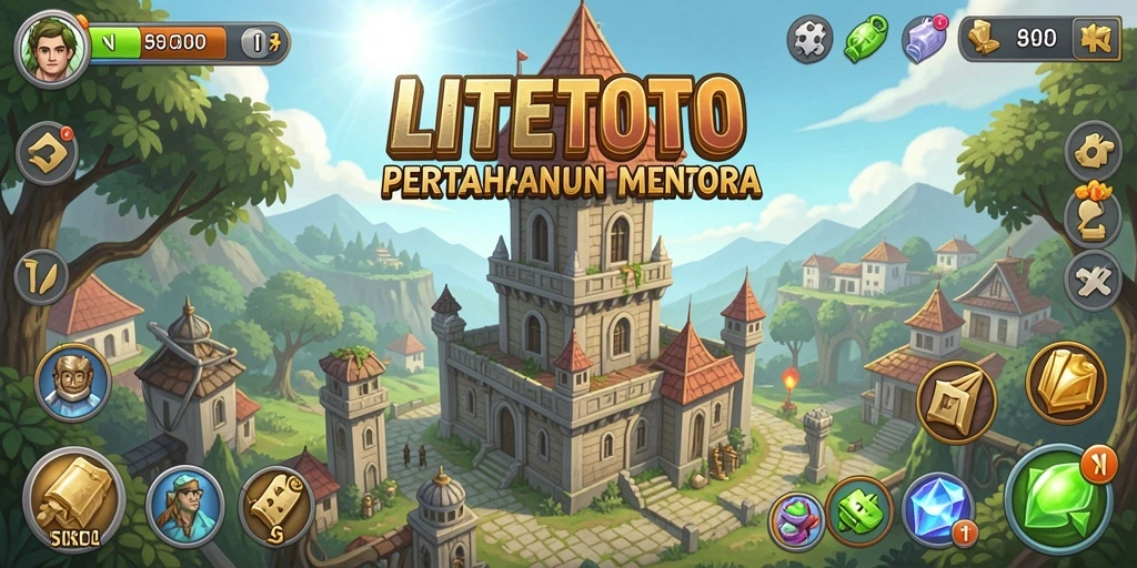 Tangkapan layar LITETOTO menampilkan pertempuran menara yang intens dan penuh aksi.