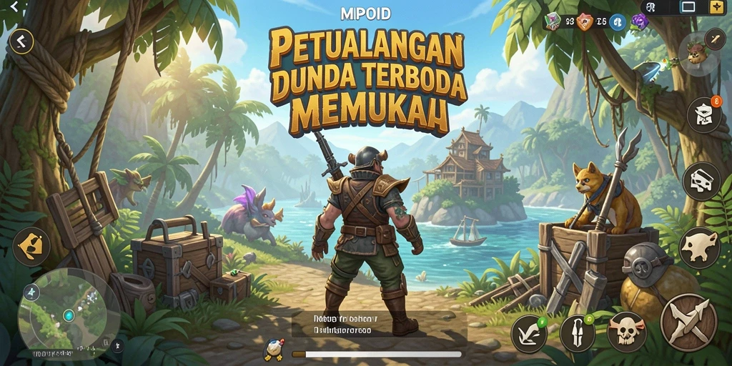 Screenshot MPOID menampilkan aksi seru dalam dunia terbuka.