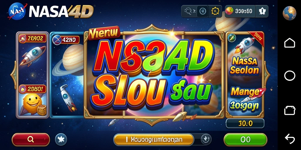 Tampilan gameplay Slot yang mengasyikkan di NASA4D.