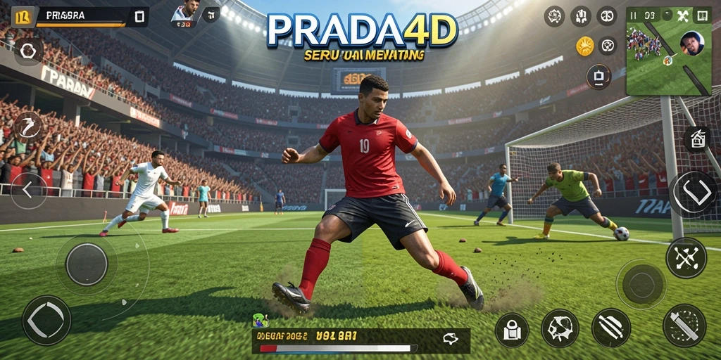 Tampilan seru permainan olahraga PRADA4D saat pertandingan intens.