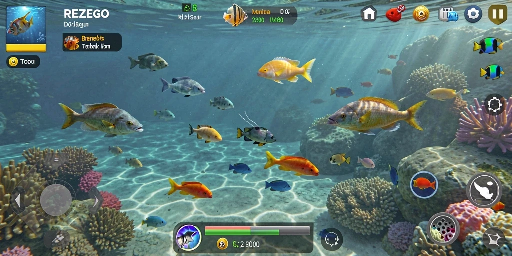 Screenshot permainan Tembak Ikan seru di REZEGO.