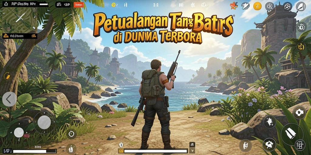 Screenshot gameplay RP62RP yang menunjukkan eksplorasi dunia terbuka.