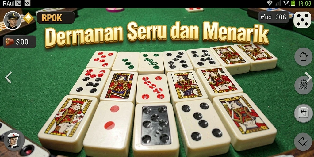 Screenshot gameplay RPOK menampilkan aksi seru permainan Domino.