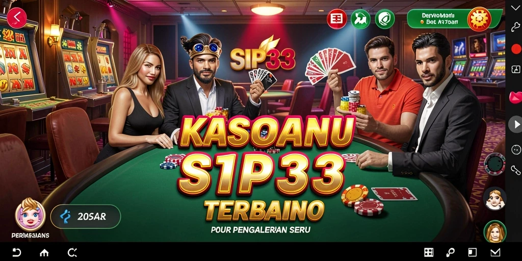Screenshot utama permainan SIP33 yang menunjukkan keseruan gameplay Kasino.
