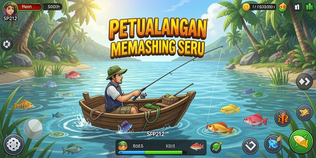 Tangkapan ikan yang memukau dalam gameplay SP212.